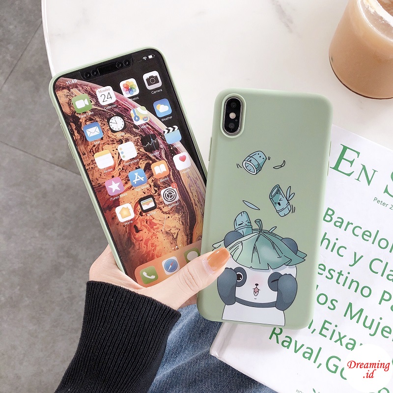 Case Realme 8 Pro 7i C17 7 Narzo 20 30A 6 5 5S 5i 6i Pro 3 C15 C12 C25 C25S C12 C11 C2 Soft Case Bahan Tpu Motif Panda-5