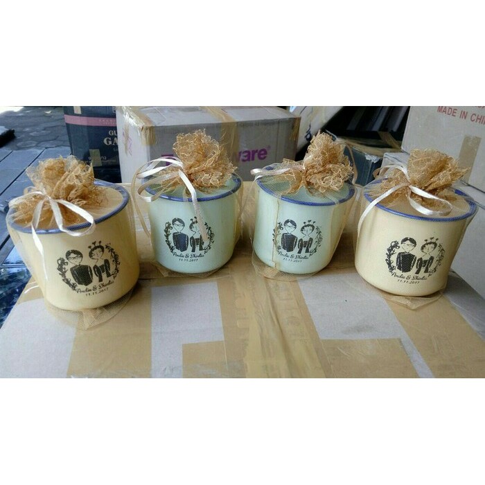 Souvenir Gelas Enamel Cangkir enamel Gelas Jadul