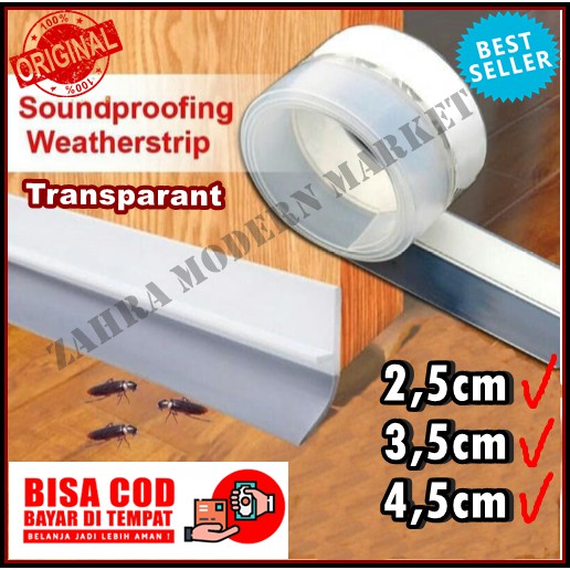 DOOR SEAL STRIP BOTTOM SEAL PENUTUP CELAH PINTU/PENUTUP CELAH BAWAH PINTU/SEAL PINTU TRANSPARANT
