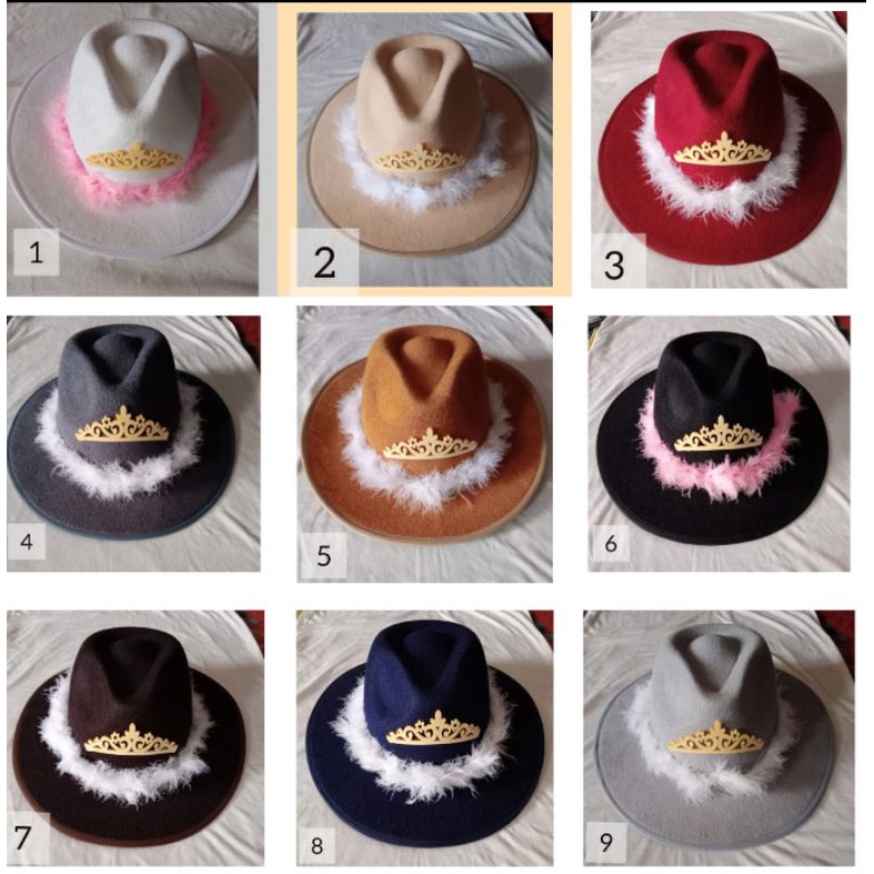 Topi cowgirl hat topi fedora Panama hat