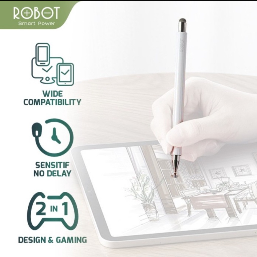 Robot RSP01 2in1 Universal Capacitive Stylus Pen for Android iPad Tab