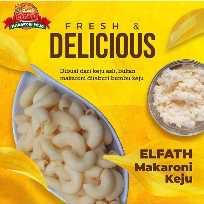 

MAKARONI KEJU ELFATH RASA ORIGINAL KEJU 250 GRAM