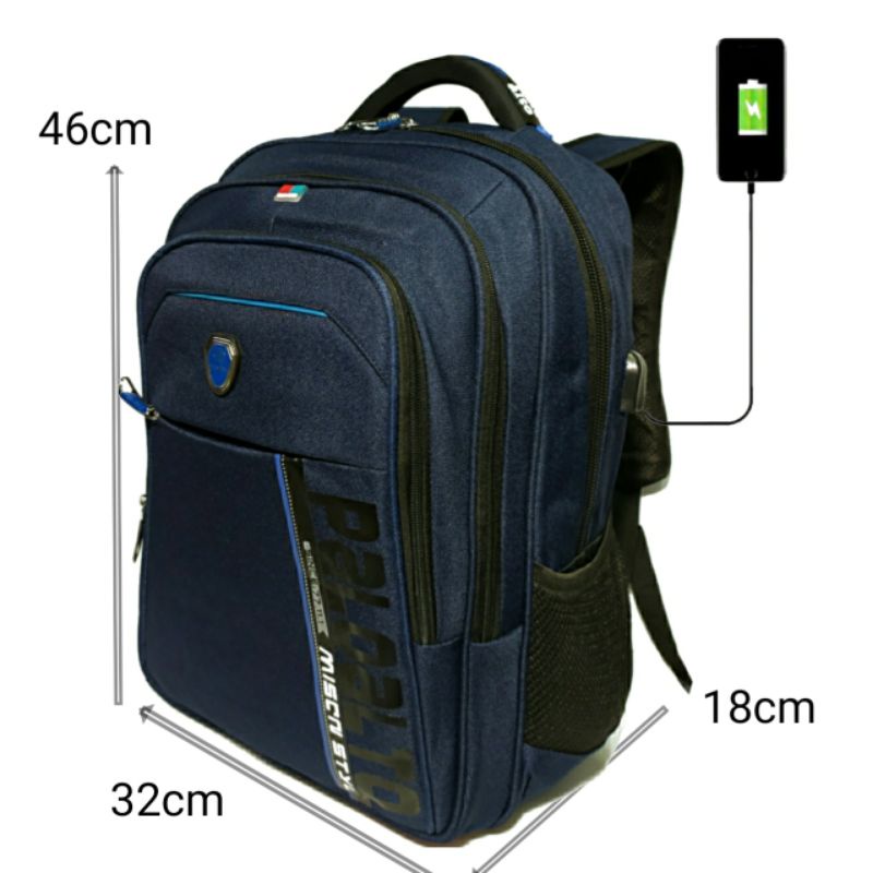 Tas punggung pria ransel laptop backpack Alto 908