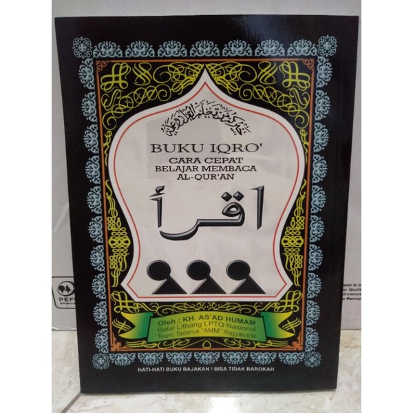 iqro' 1-6 ukuran A5 atau besar