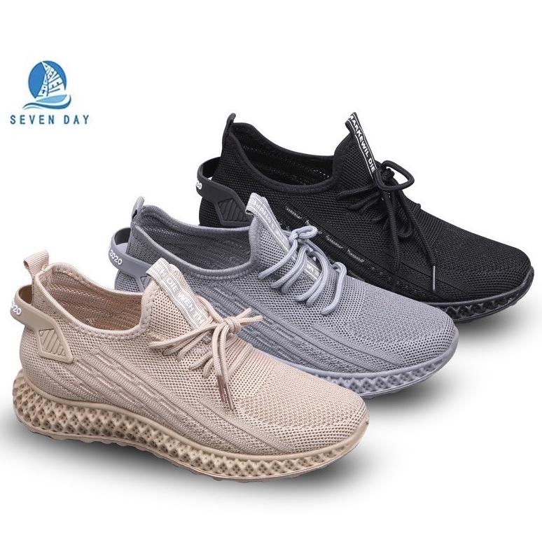 5.5 Super Diskon  "Qx-01" Seven_Day Sepatu Sneakers Rajut Wanita ., .,