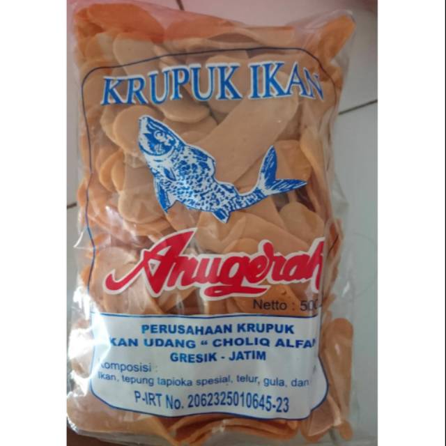 Kerupuk / Krupuk Ikan Oval Mentah Goreng Pasir Minyak Gresik