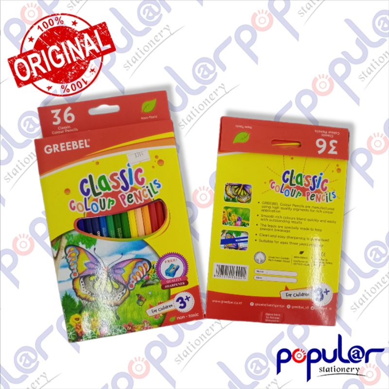 

Pensil Warna Greebel 36C Classic Panjang