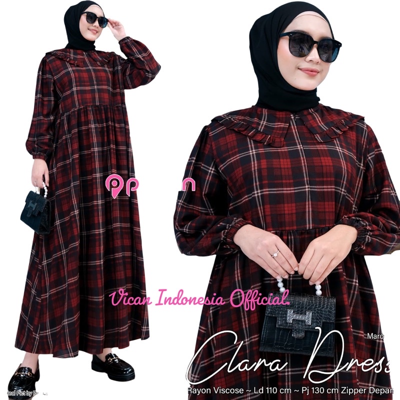 [VICAN] NEW CLARA #1 #2 #3 - NAIRA DRESS GAMIS WANITA NEW ARRIVAL ORIGINAL BY PINKAN