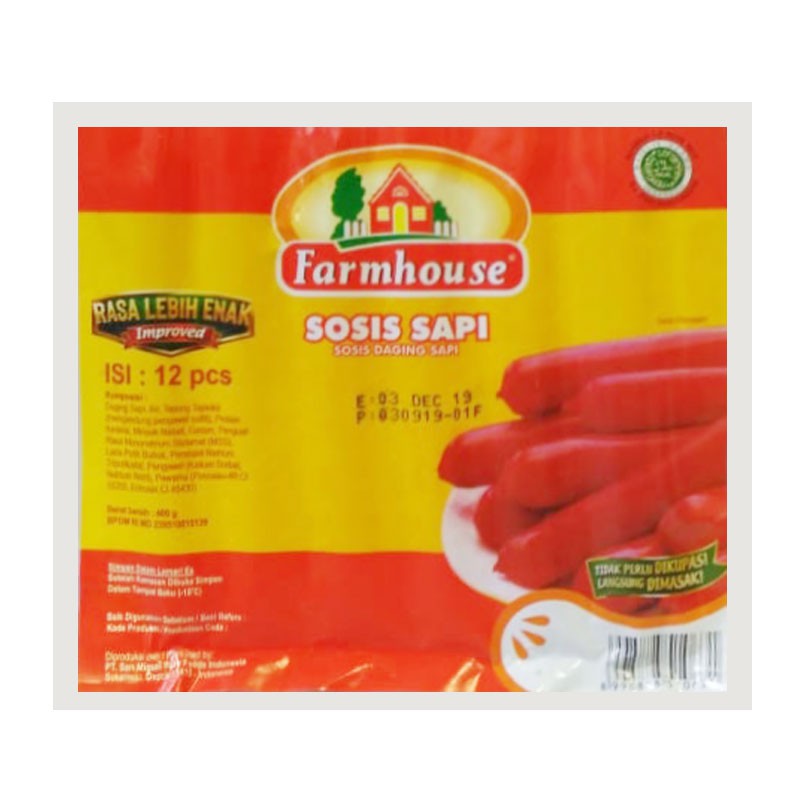 

Farmhouse Sosis Sapi 12 Pcs