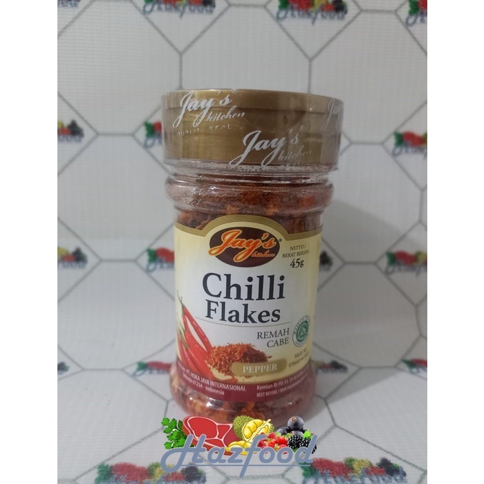 

JAYS CHILLI FLAKES 45GR