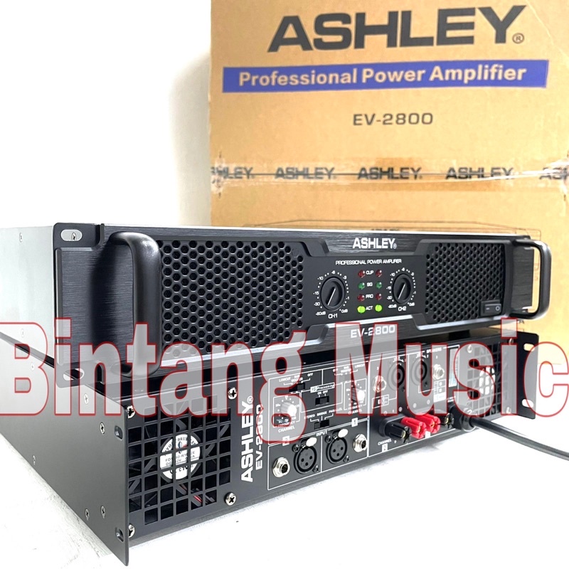Power Amplifier Ashley EV2800 Original Power Ev 2800 ashley ev2800