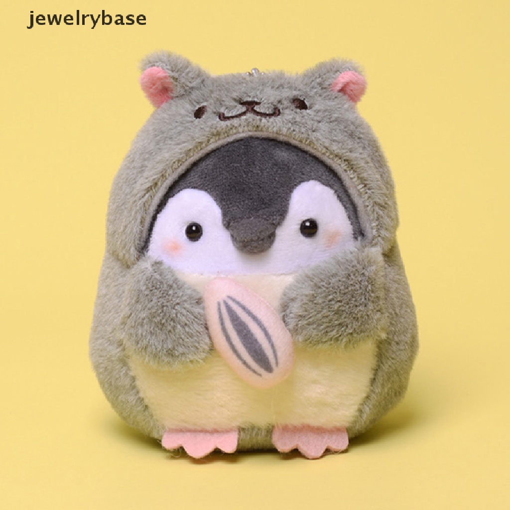 (jewelrybase) Gantungan Kunci Boneka Plush Bentuk Penguin / Hamster Untuk Aksesoris Tas