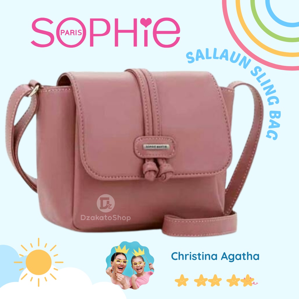 Sophie Martin Paris Tas Selempang Sallaun Pink Sling Bag Eksclusive Premium Original Dzakatoshop