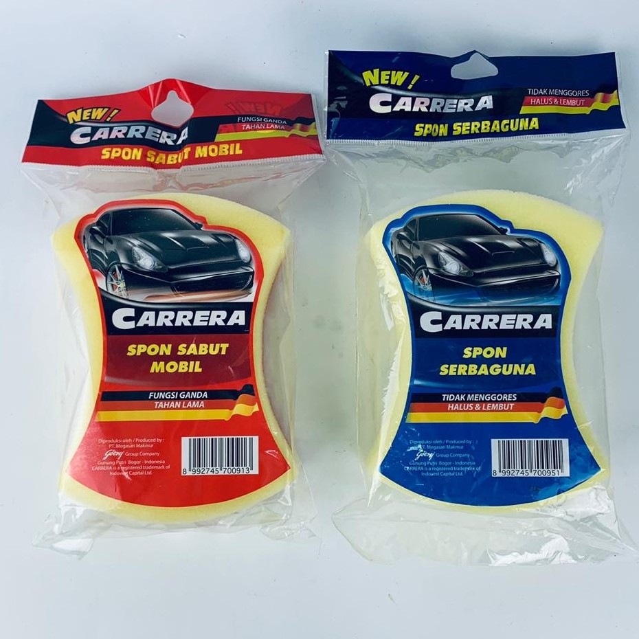 CARRERA SPON SABUT MOBIL FUNGSI GANDA TAHAN LAMA MERAH &amp; BIRU