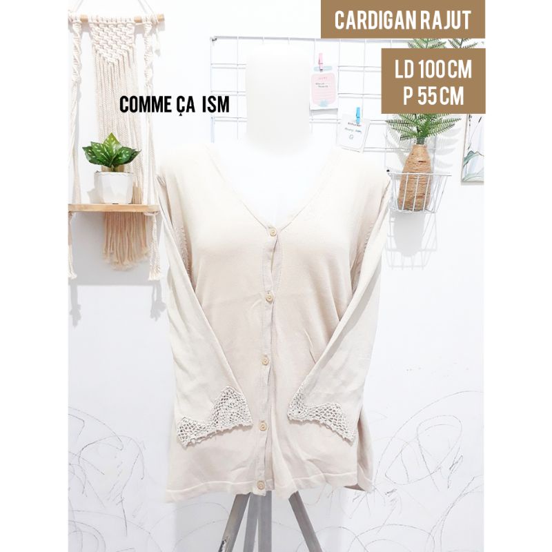 Cardigan Rajut Comme Ca Ism Preloved | Cardigan Rajut | Cardigan