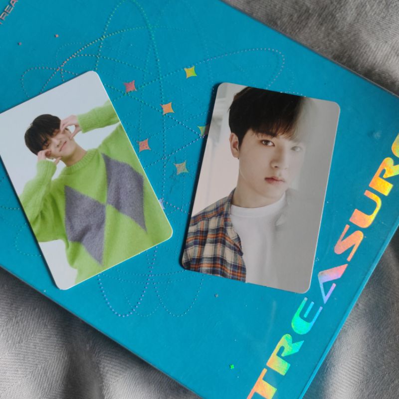 PC / PHOTOCARD TREASURE FULL ALBUM | PC HARUTO AR | PC JUNGHWAN CONCEPT BLUE VER |