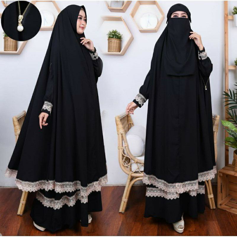 gamis syari alya set