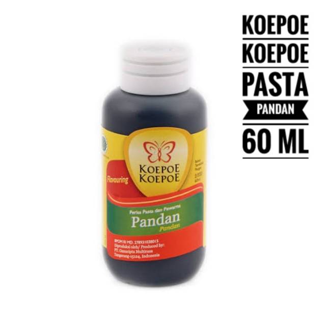 Pasta Rasa Pandan / Perisa Pewarna Essence Aroma Pandan Hijau Koepoe Kupu 60 ml