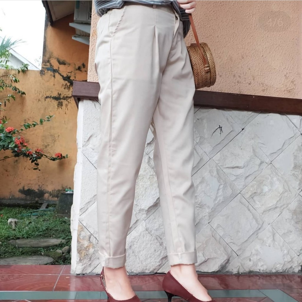  WARNA  TERLENGKAP Celana  Panjang Wanita Baggy  Pants  