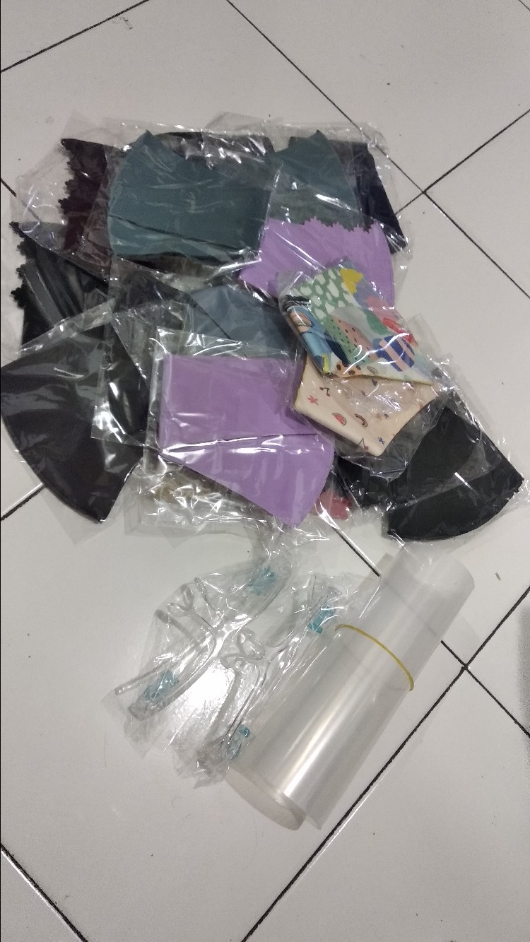 Face Shield Pelindung Wajah, Bahan Mika Import