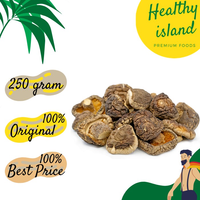 

Jamur Shitake Kering Besar / Hioko Shiitake - 250 gram