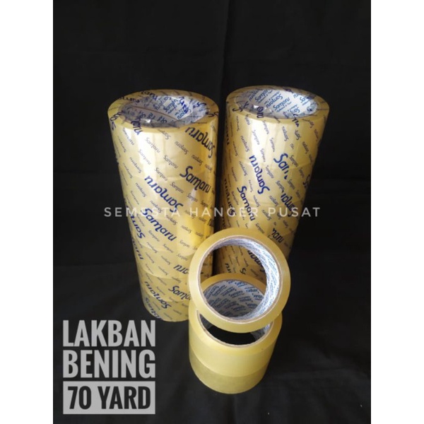 

Lakban Bening 70 Yard ( 4cm x 64m) dan ( 0,45) dijual per 1 pcs