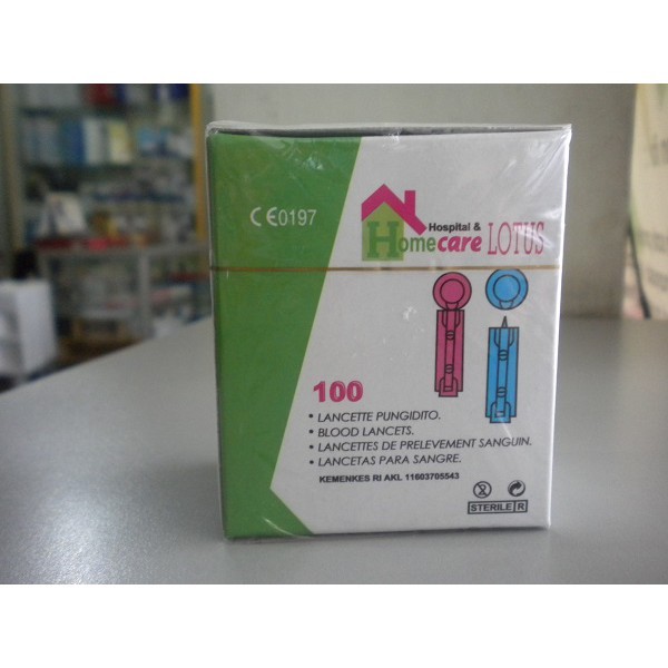 Lotus Blood Lancet Jarum Lancet Easy Touch Ambil Darah Isi 100 Pcs Bisa Untuk Nesco Autocheck