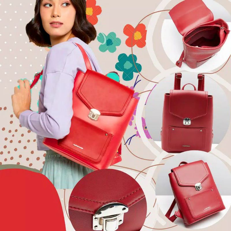 Tas Ransel Merah Sophie Paris talith t6900r