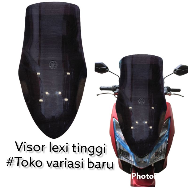 visor/kaca depan motor Lexi tinggi