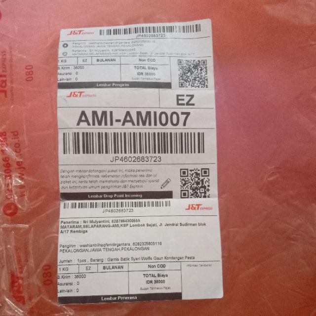 Gamis Batik Syari Wolfis Gaun Kondangan Pesta Wedding