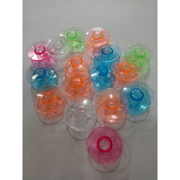 Spool plastik warna untuk.mesin jahit biasa/kecil