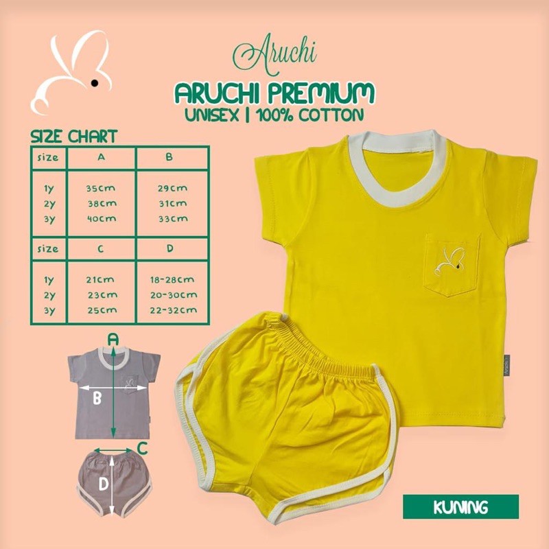 ARUCHI BABY Setelan Retro Set