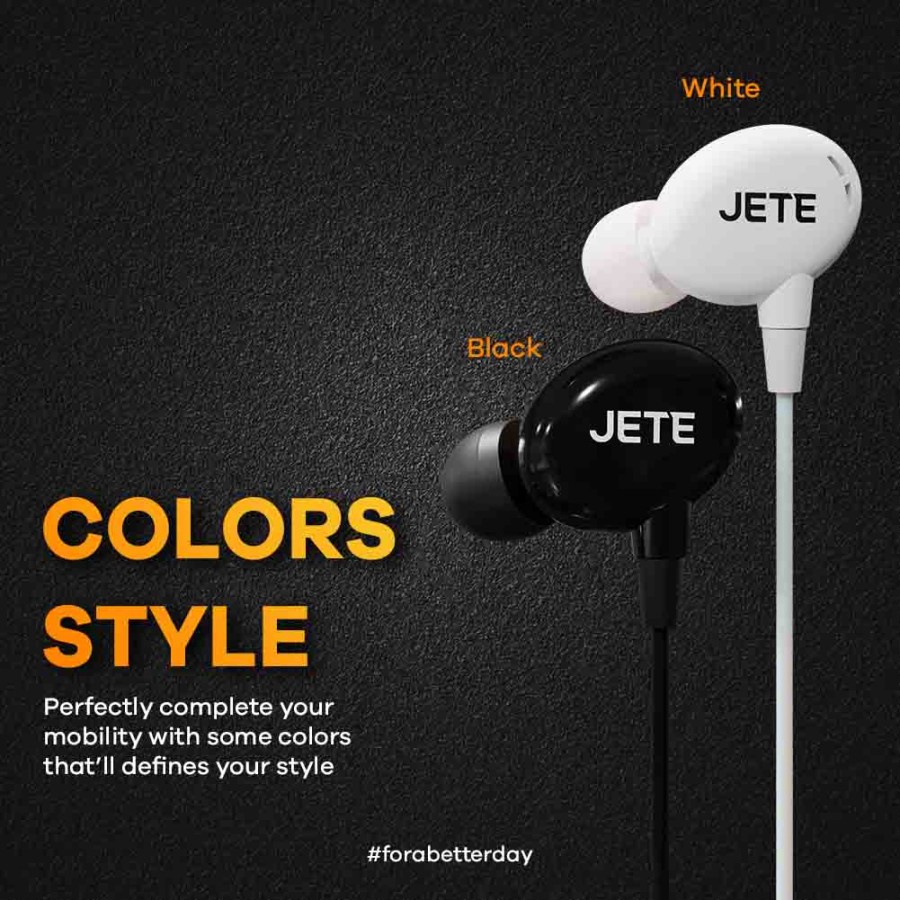 JETE Headset Bass I Earphone I Handsfree JETE HA5 - Garansi Resmi 2 Tahun