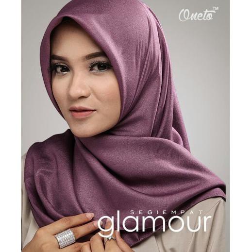 (Terbaru!) Ansania Shinar Glamour Hijab Jilbab Rubiah Segi Empat Square \