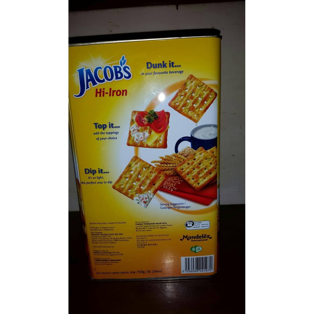 

BISKUIT JACOBS JACOB'S KALENG ORIGINAL CREAM CRACKER 750 GR MALAYSIA