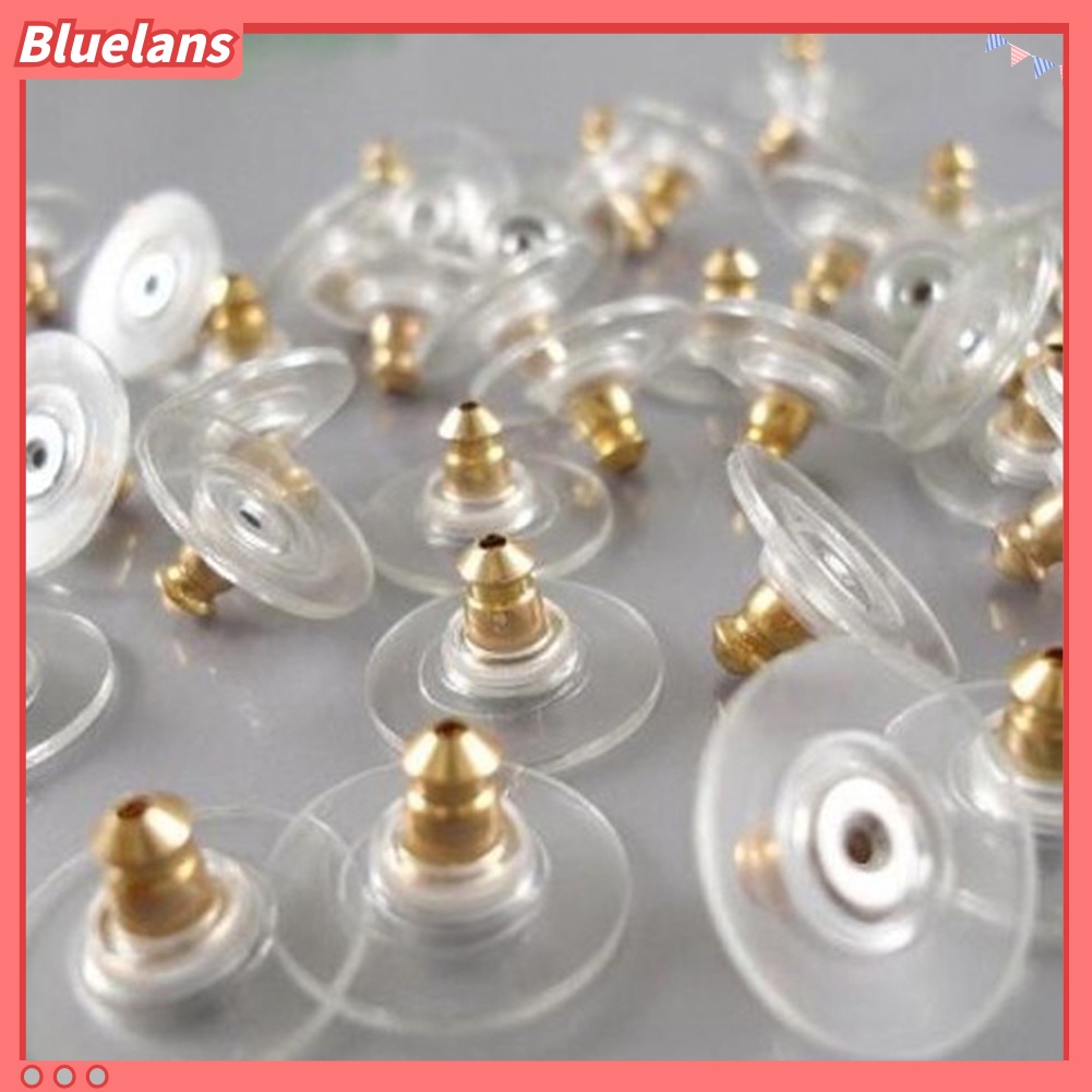 bluelans♘50Pcs/Set Cover Anting Tusuk Bahan Alloy untuk Perhiasan DIY