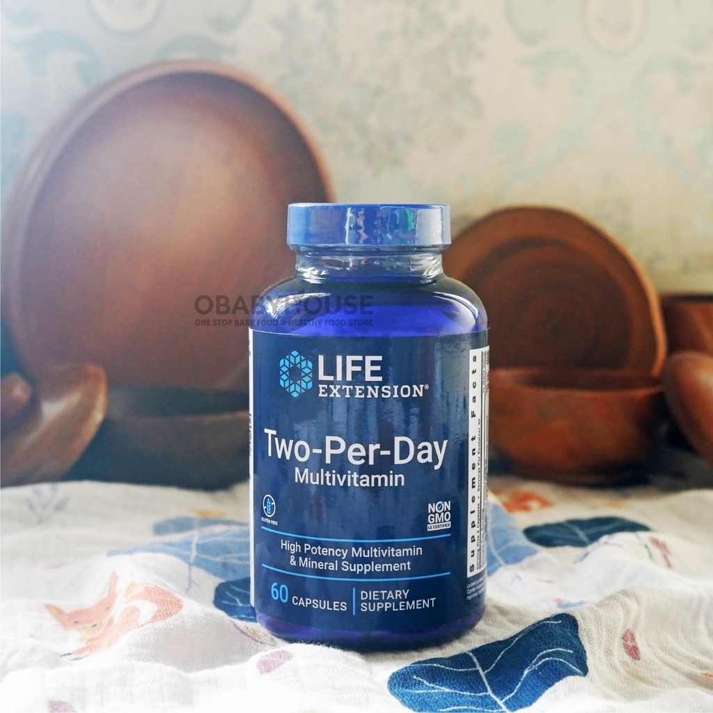 Life Extension Two-Per-Day Multivitamin 60 Capsules