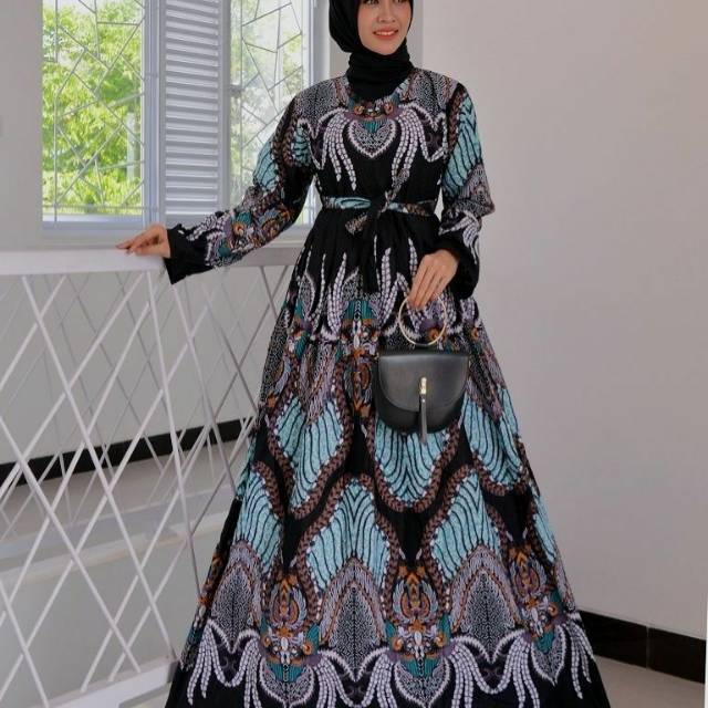 [READY] Longdress Batik Jumbo / Gamis Batik / Daster Muslim Bahan Rayon Rotari PT Sritex pismatek