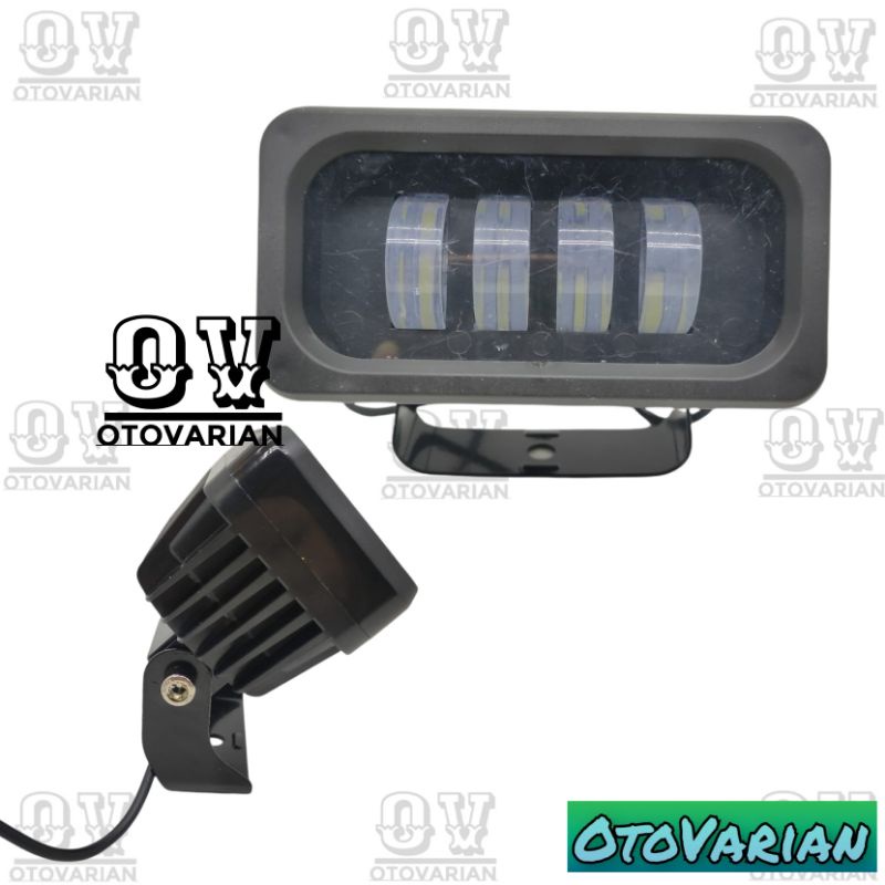 lampu tembak mata sipit lampu cwl 4 LED kotak 4D LED Daymaker mini