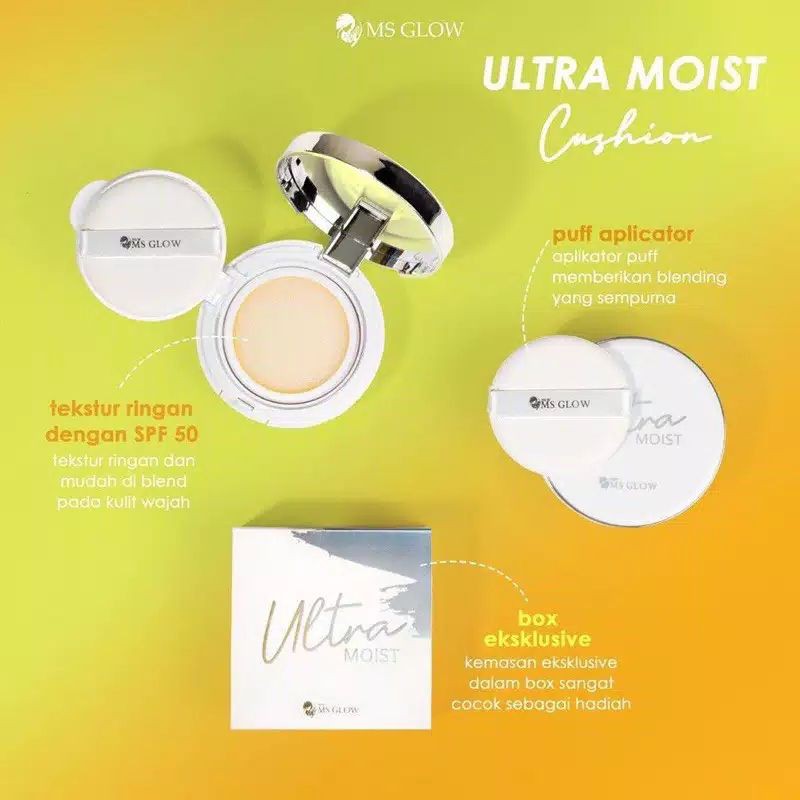 MS GLOW ULTRA MOIST CUSHION LIGHT &amp; MEDIUM | CUSHION MS GLOW