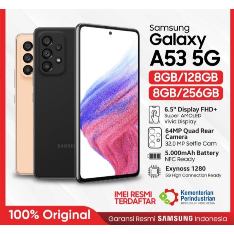 Samsung  A53 5G 8/256 8/128 Garansi Resmi Sein