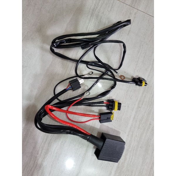 Kabel Set Relay Mobil Lampu Hid Projie Projector Merek Aes Garansi