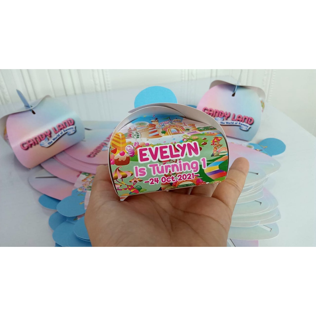 candy box candy land / wadah permen candy land / candy box custom candy land