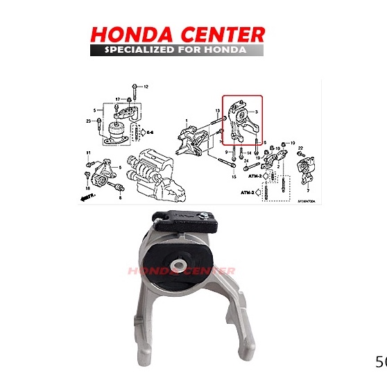 engine mounting belakang odyssey rb1 rb2 rb3 2004 2005 2006 2007 2008 2009 2010 2012 2013 elysion