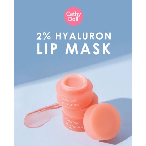 CATHY DOLL 2% HYALURON LIP MASK / MASK BIBIR / KOSMETIK BIBIR / KOSMETIK THAILAND