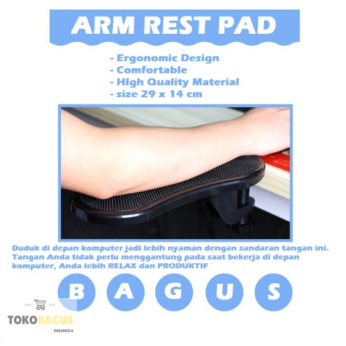 Sandaran Tangan Meja Kerja Komputer Arm Rest Pad - A4B