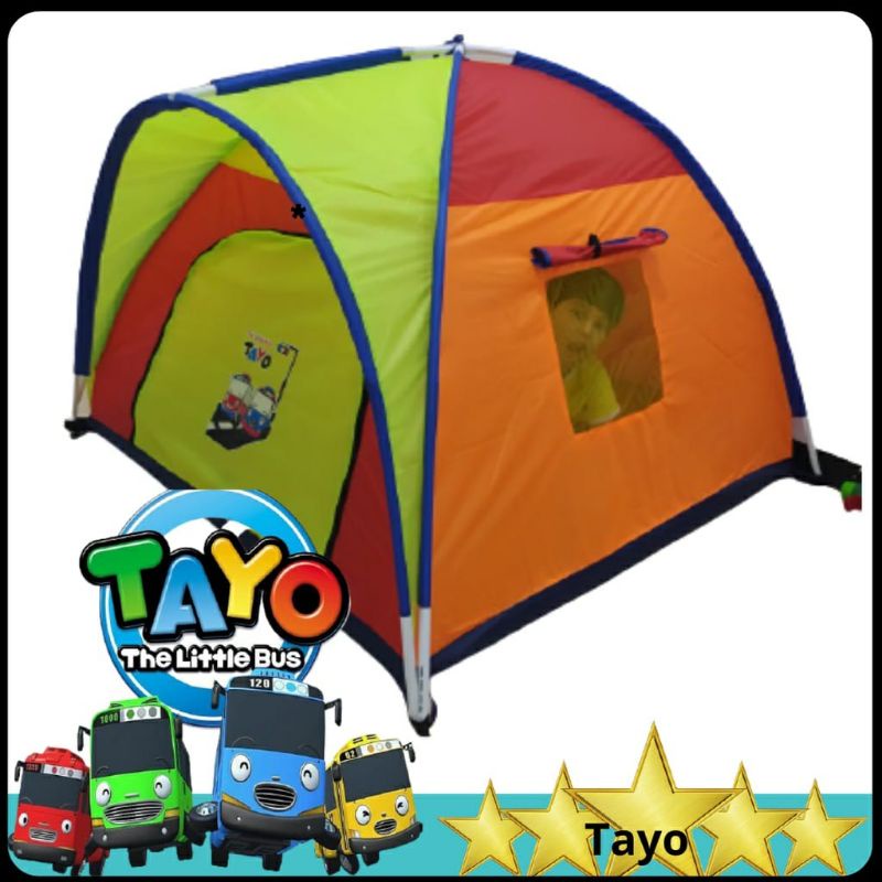 Tenda Anak Ukuran 140X140 Cm/Tenda Camping Anak/Mainan Tenda Anak-Tayo