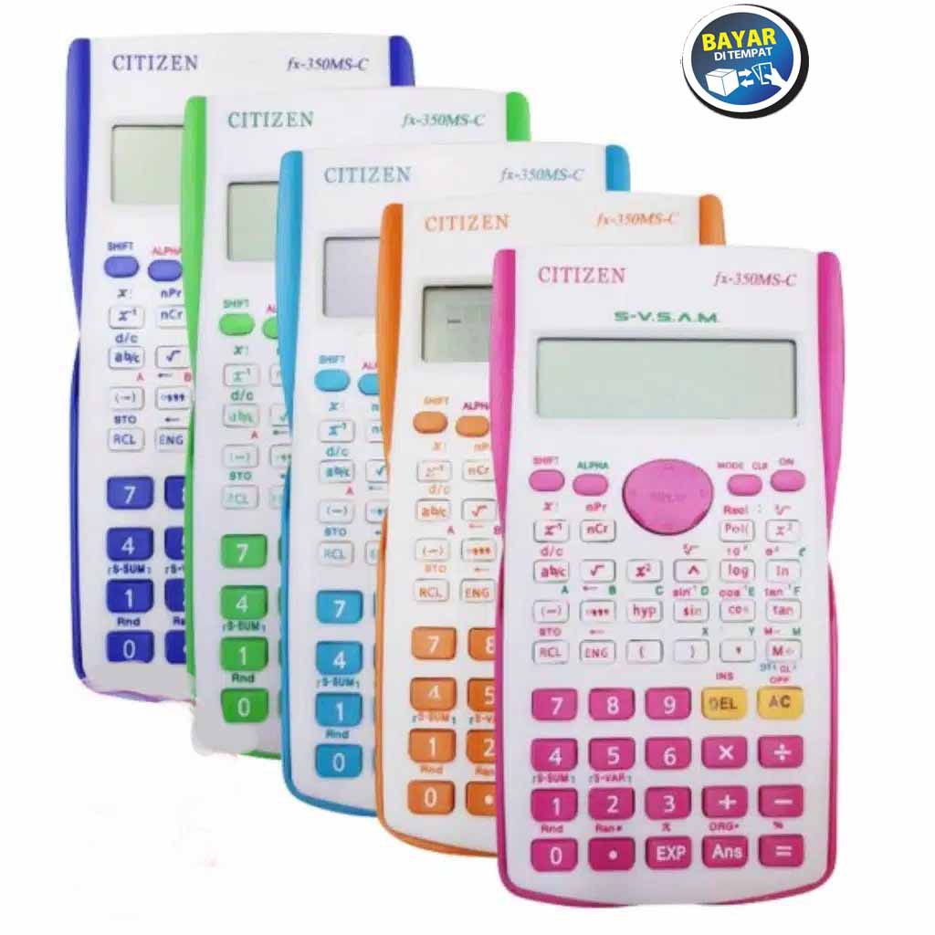 

KALKULATOR SCIENTIFIC CITIZEN FX 350 MS WARNA / SCIENTIFIC KALKULATOR / KALKULATOR ANAK SEKOLAH