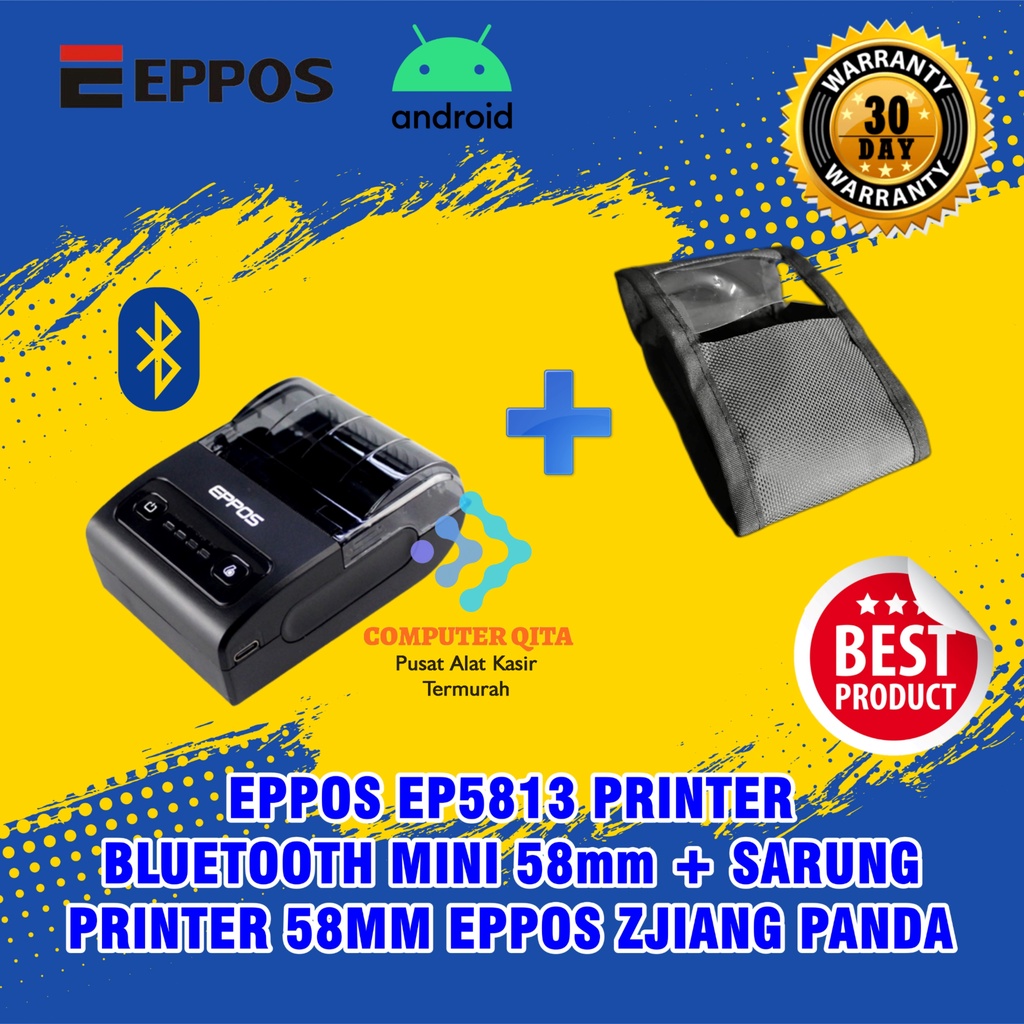 EPPOS EP5813 Printer Bluetooth Mini 58mm + SARUNG PRINTER 58MM EPPOS ZJIANG PANDA