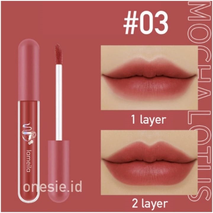 Lameila Lipstick Cair / Lip Glaze Nude Edition